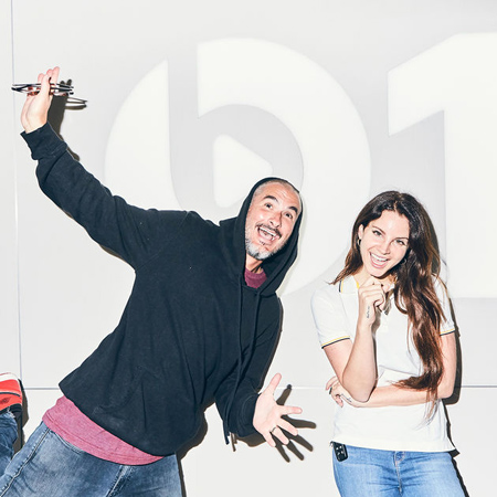 Zane Lowe and Lana Del Rey.